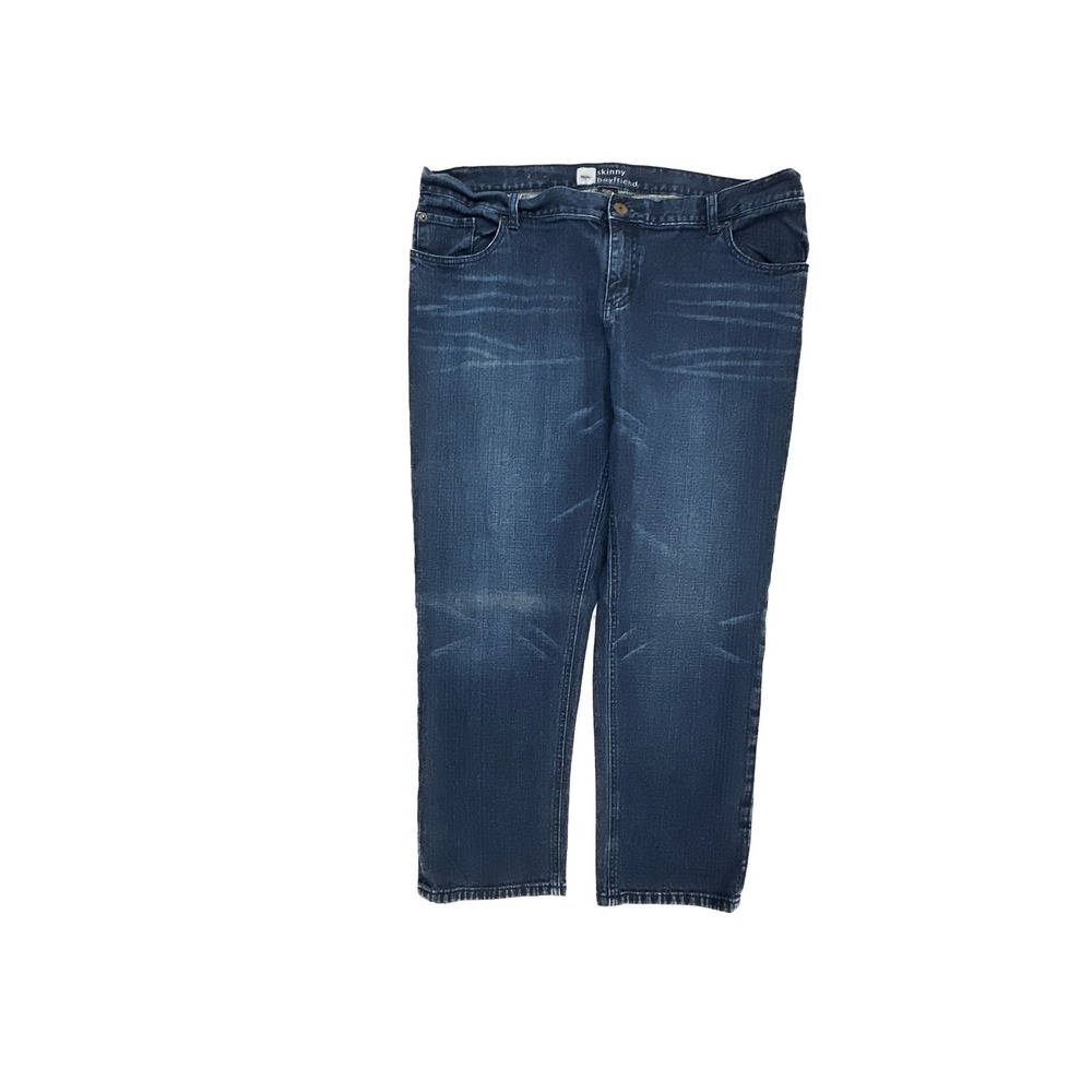 Mossimo Skinny Boyfriend Women's size 16 Dark Wash Blue Denim Jeans